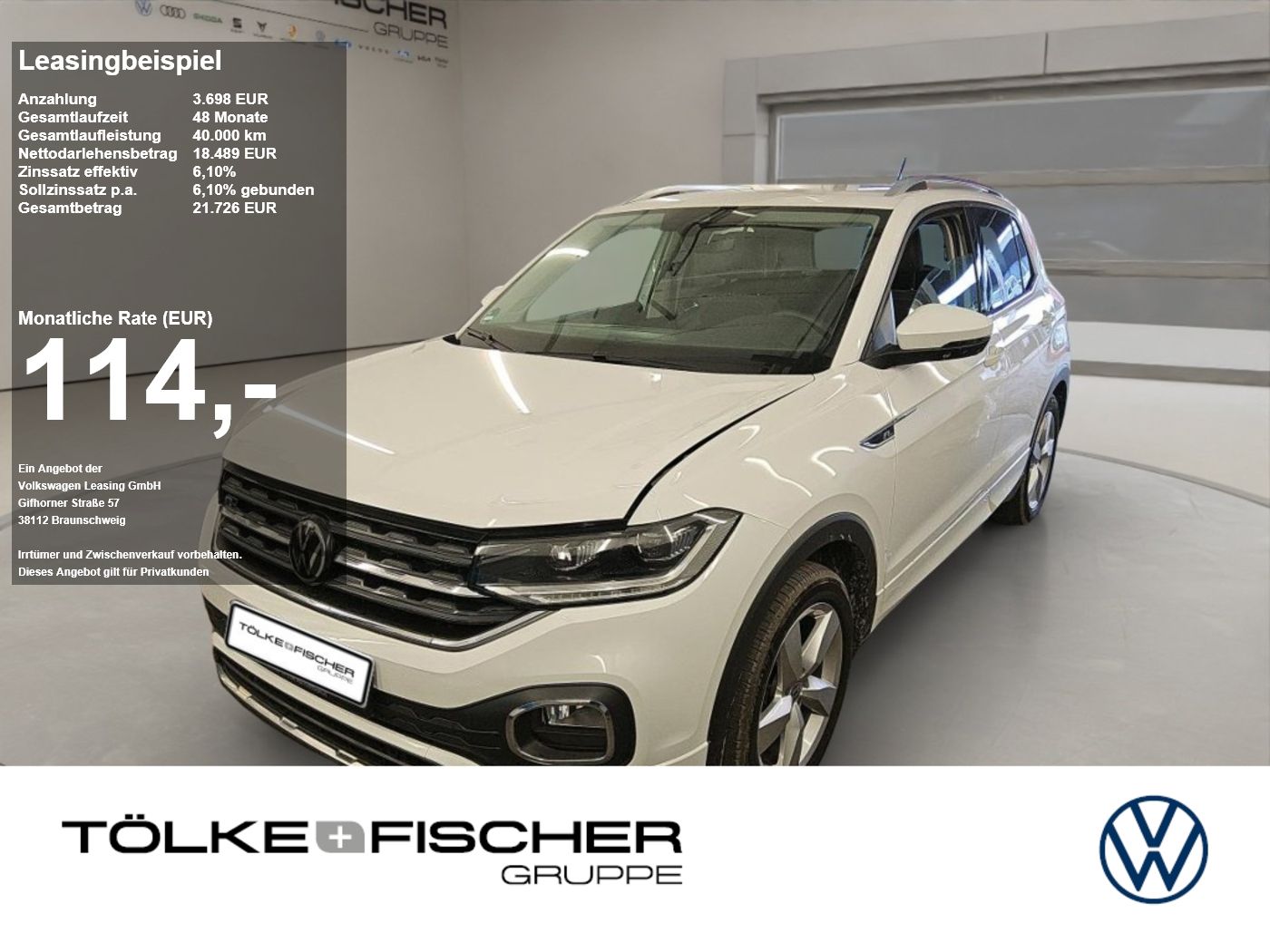 Volkswagen T-Cross 1.0 TSI Style ACC AUT Kam. Navi Virtual