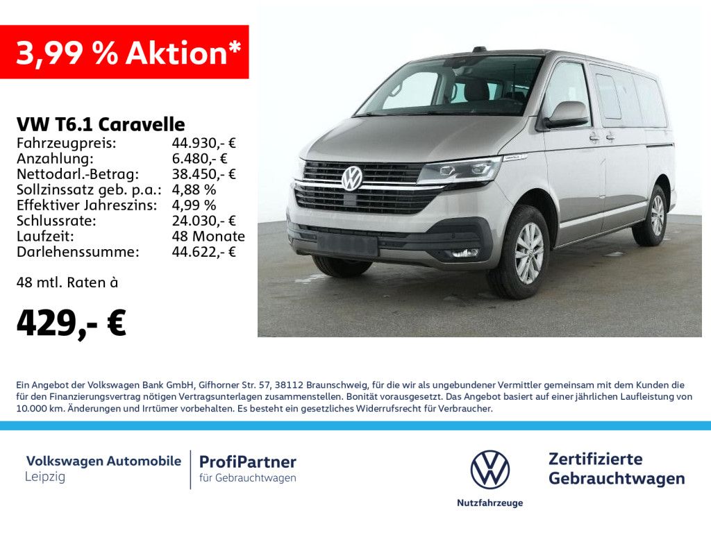 Volkswagen T6.1 Caravelle *AHK*ACC*LED*8-Sitze*APP*PDC