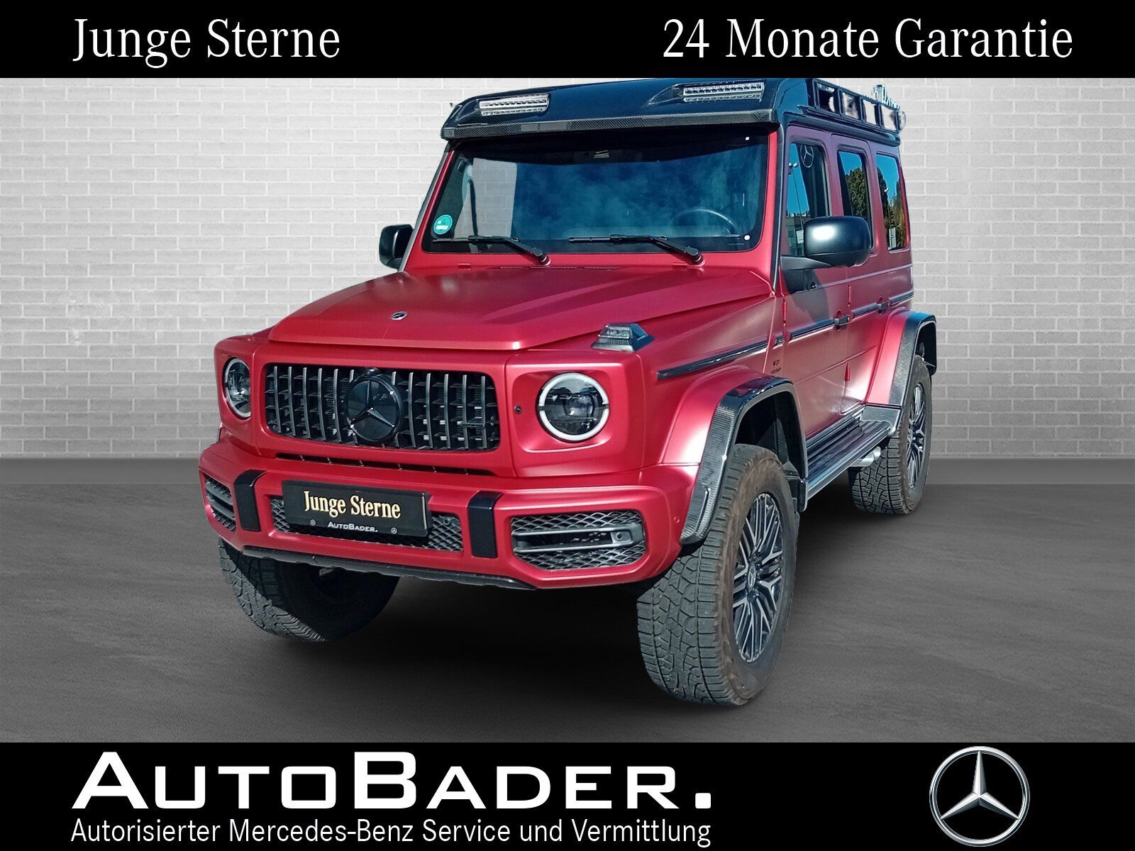Mercedes-Benz G 63 4x4² NIGHT Kirschholz Dachträger CARBON TV