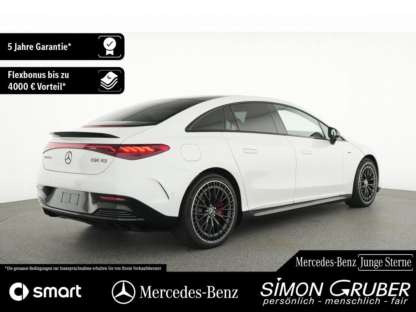 Fahrzeugabbildung Mercedes-Benz EQE 43 4M AMG NightII Carbon Airmatic HUD Hyper