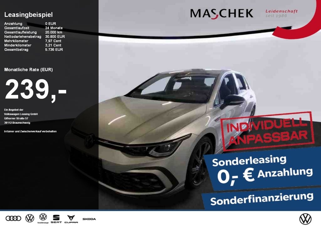 Volkswagen Golf GTI 2.0 TSI DSG Matrix DCC Standh Black Rea