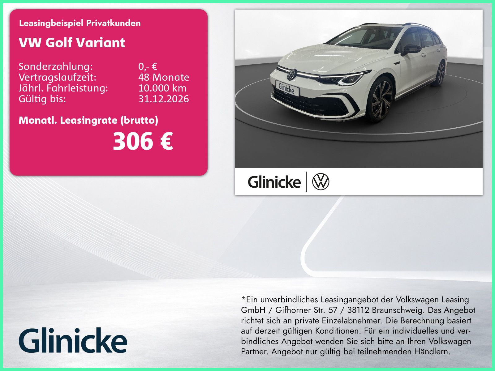 Volkswagen Golf VIII Variant 2.0 TSI 4M R-Line AHK Pano LM 