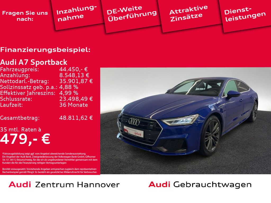 Audi A7 Sportback S line 50 TDI quattro LED Memory AC