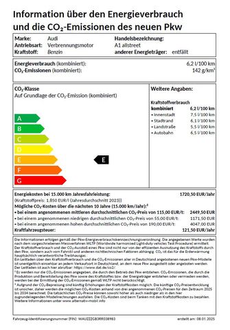 Audi A1 allstreet 30 TFSI S-tronic LED+/CarPlay/SHZ/P