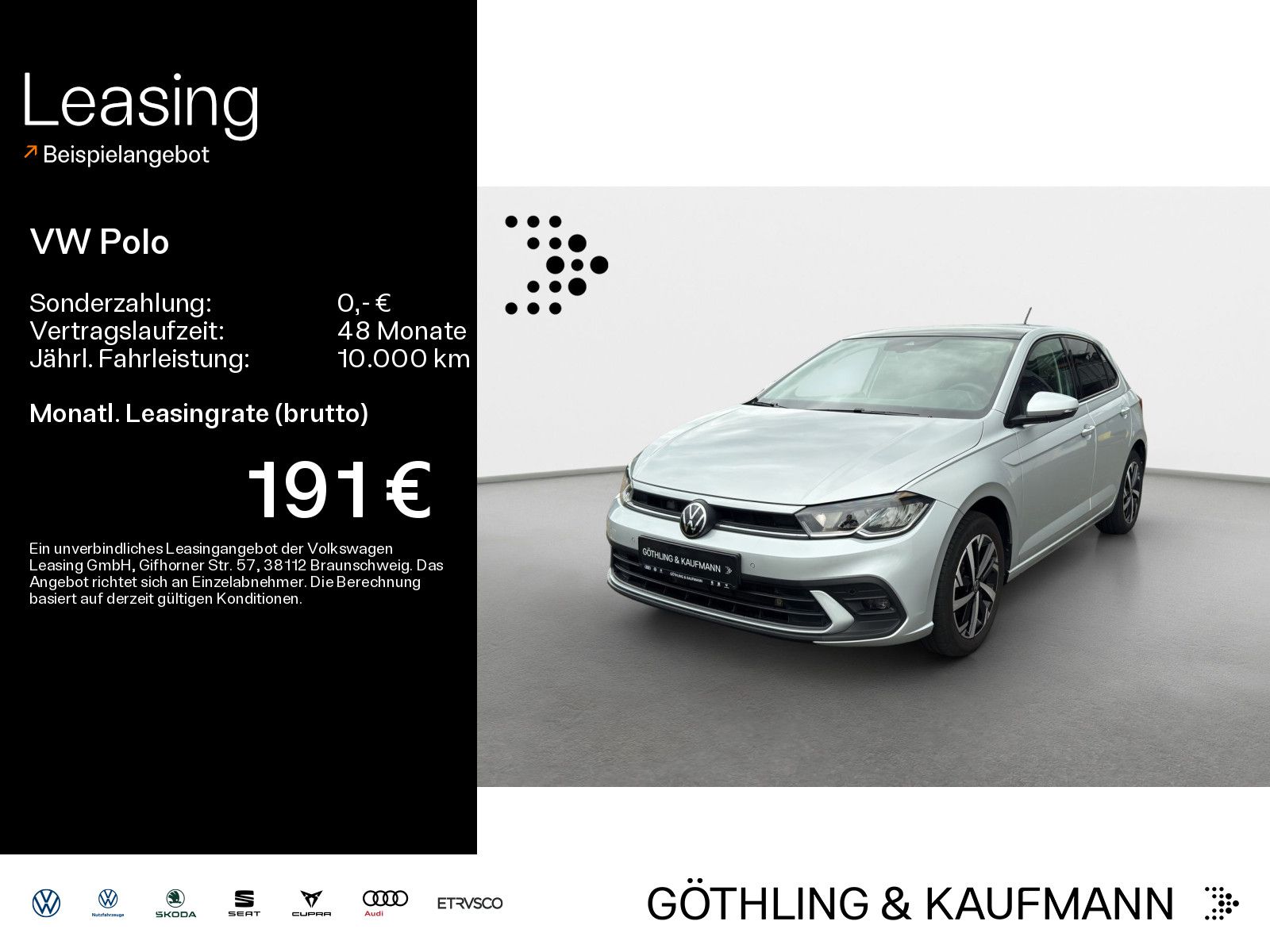 Volkswagen Polo Life 1.0 TSI DSG*NAVI*PANO*AHK*16Zoll*Virtu