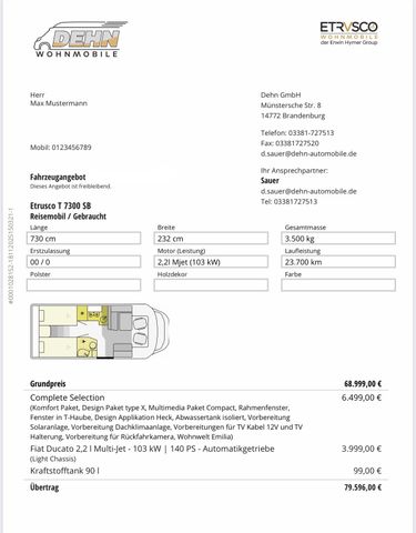 Etrusco T7300 SB 21.299,00 € Preisvorteil!