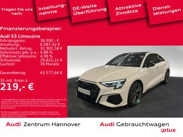 Audi Leasingangebot: Audi S3 Limousine 2.0 TFSI quattro Navi ACC virtual L