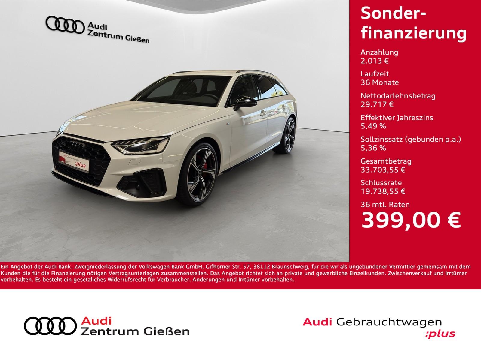 Audi A4 Avant 40 TDI quattro S line competition Black