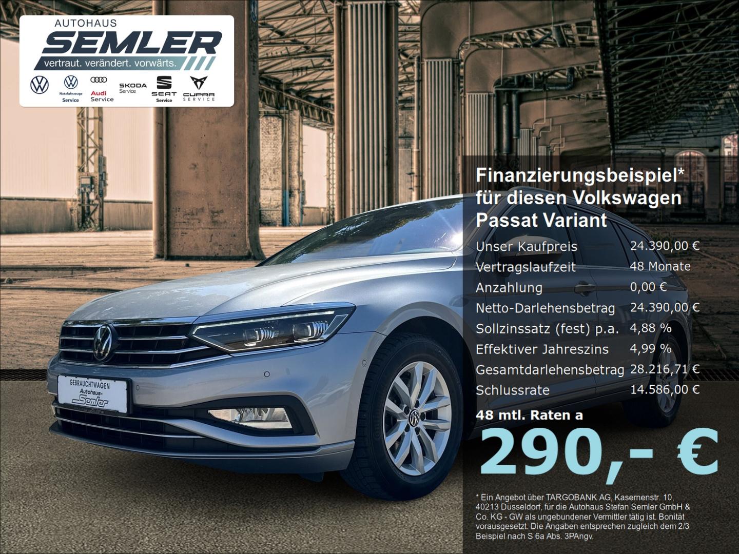 Volkswagen Passat Variant Business 2.0 TDI DSG AHK MATRIX