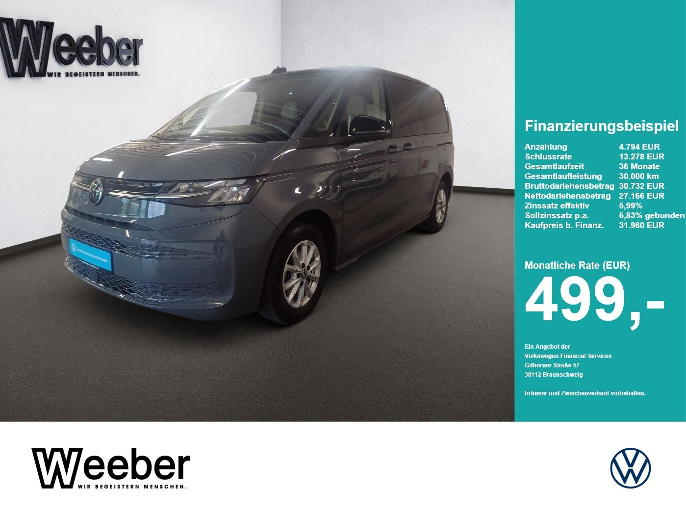 Volkswagen T7 Multivan Life *AHK*KAMERA*SHZ*6 SITZE*LED*