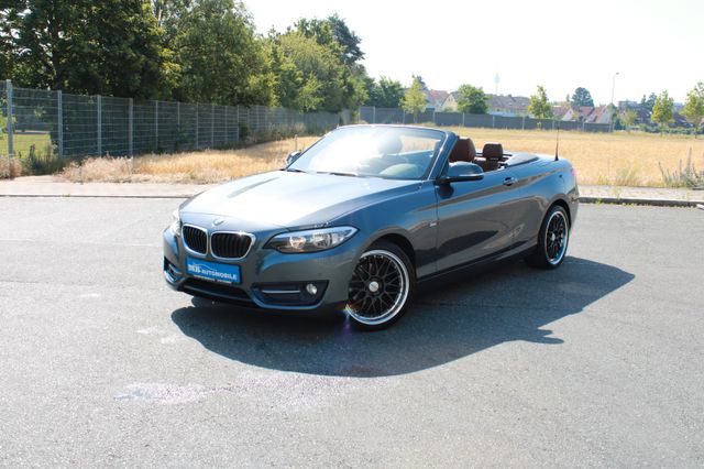BMW 218d Cabrio Sport Line Navi Leder Klima Tempomat