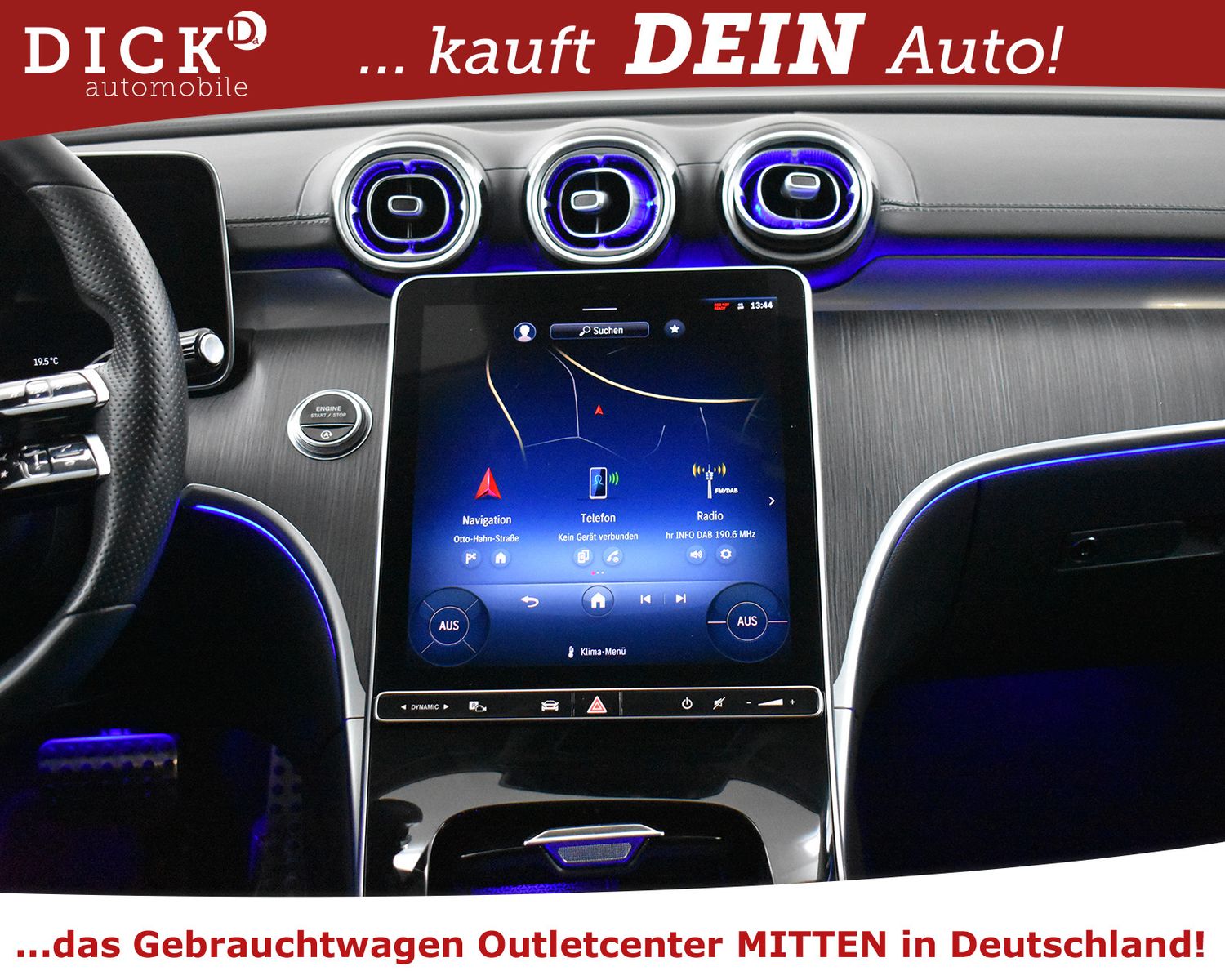 MERCEDES-BENZ C 200 4Mat 2X AMG Line WIDE+NAVI+LED+SHZ+360+19" - Image 14