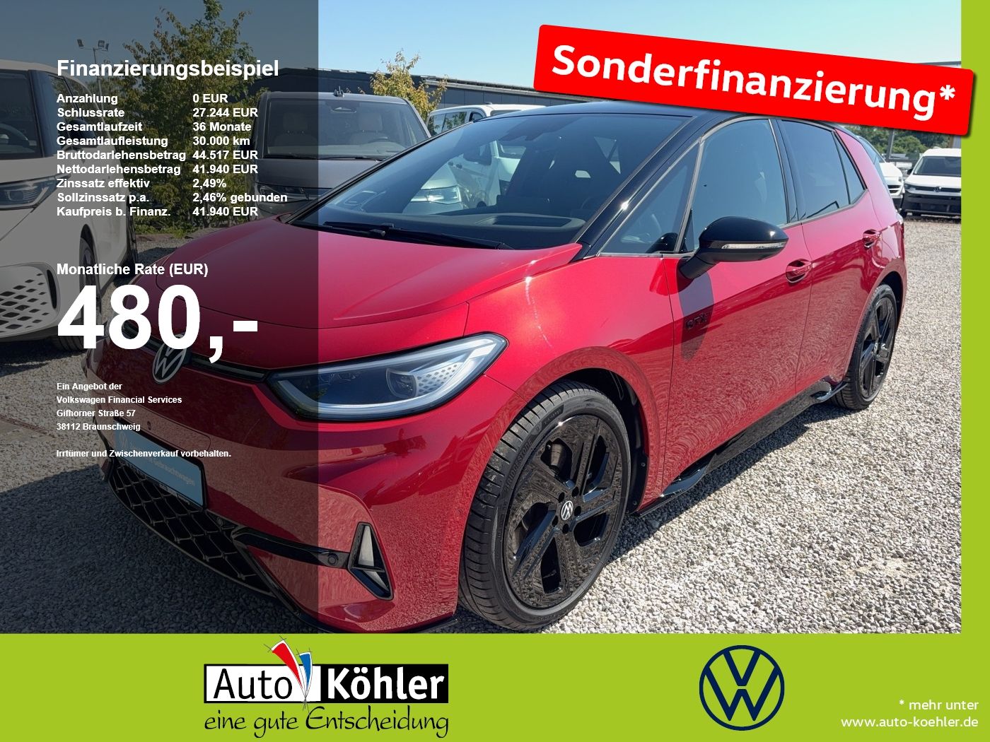 VW ID.3 GTX Performance AHK/W-Pumpe/CarPlay/Kamera