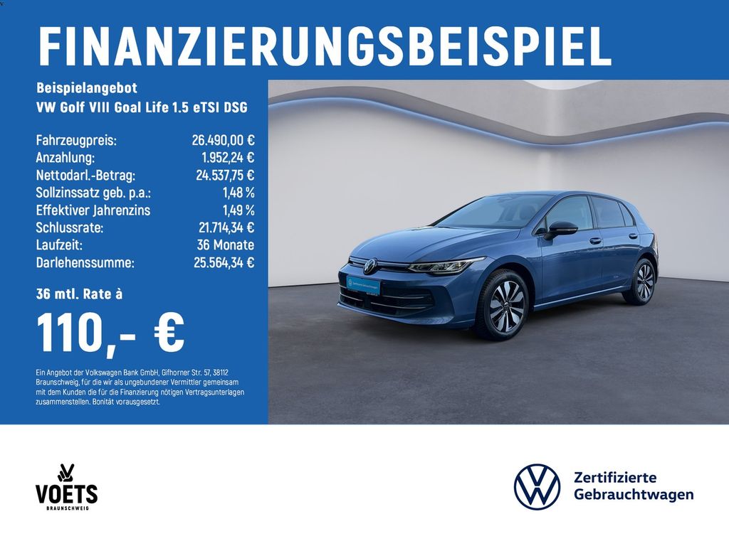 Golf VIII Goal Life 1.5 eTSI DSG LED+RearView+AC