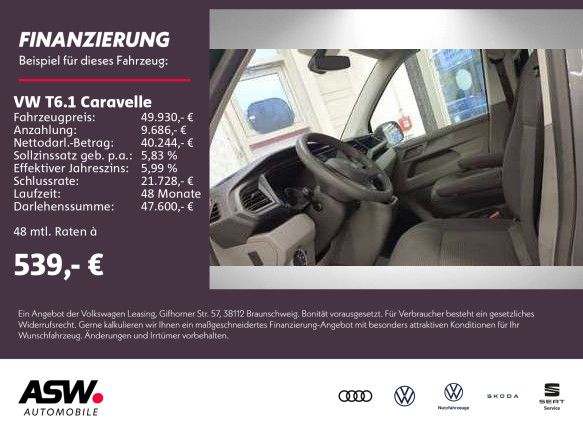 Volkswagen T6.1 Caravelle Trendline 2.0TDI DSG AHK 8-Sitzer