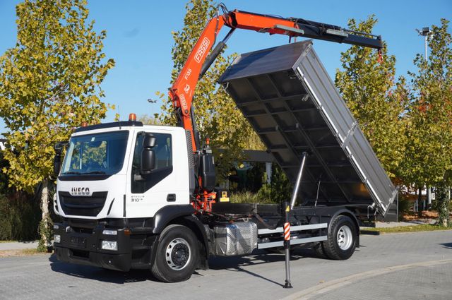 Iveco Stralis 310 E6 / NEW 3-sided tipper / Fassi F135