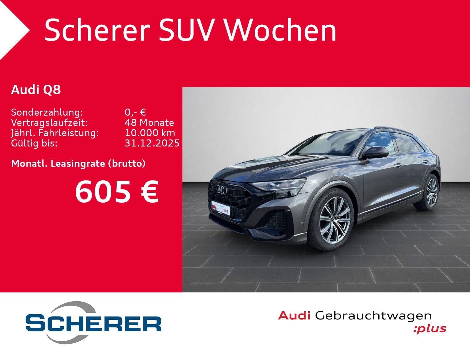 Audi Q8 45 TDI qua. MATRIX NAVI AHK LUFT 360°