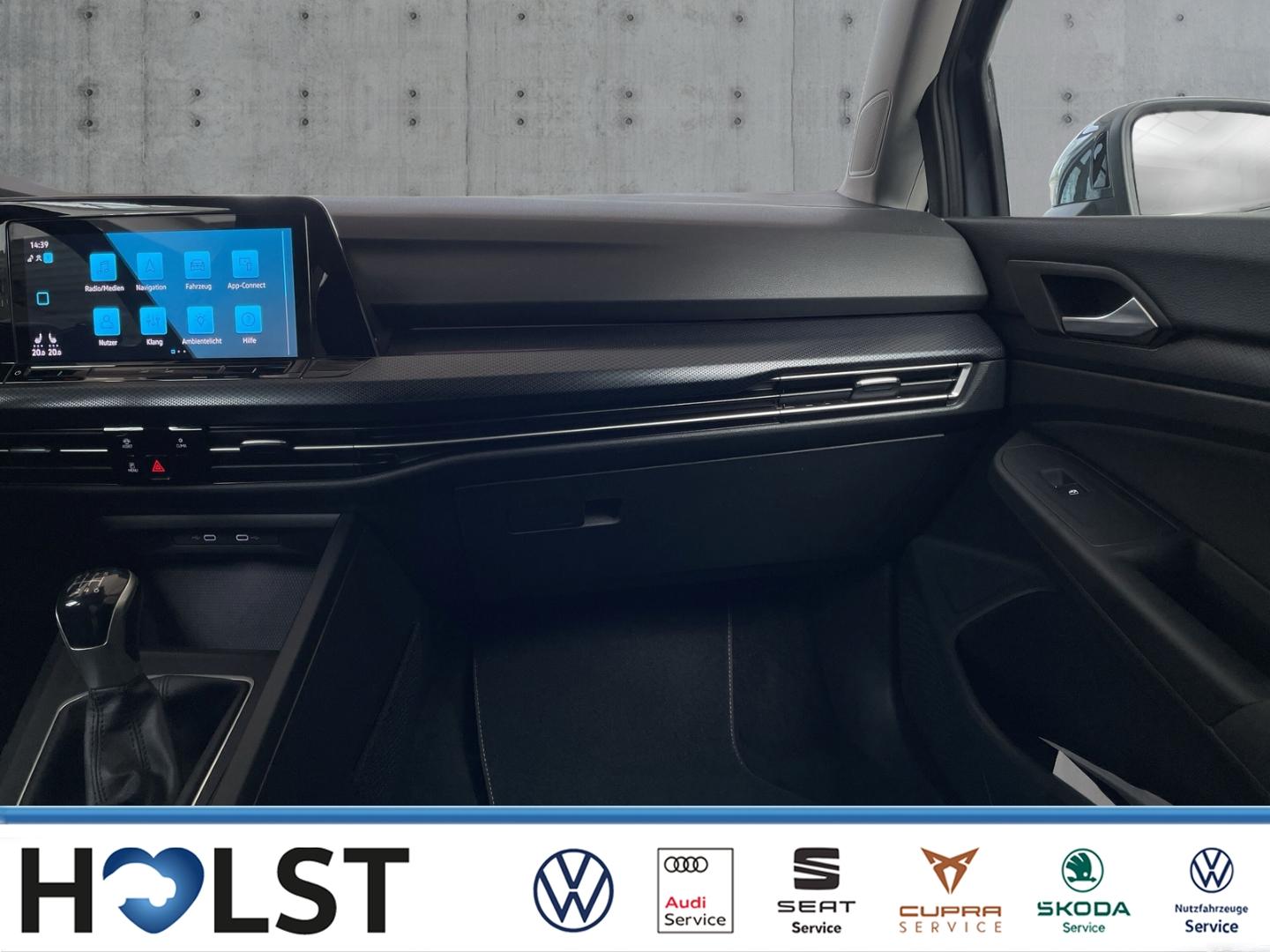 Volkswagen Golf VIII 1.5TSI United StdHZ ACC LED GJR, миниатюра 14