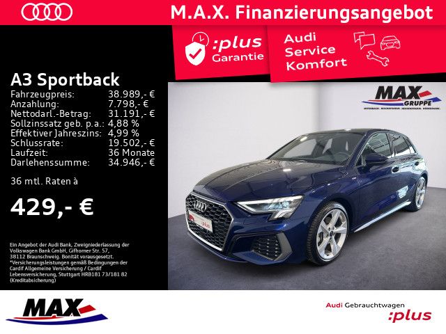 A3 Sportback 40 TDI QUATTRO S LINE LED+AHK+PANO+