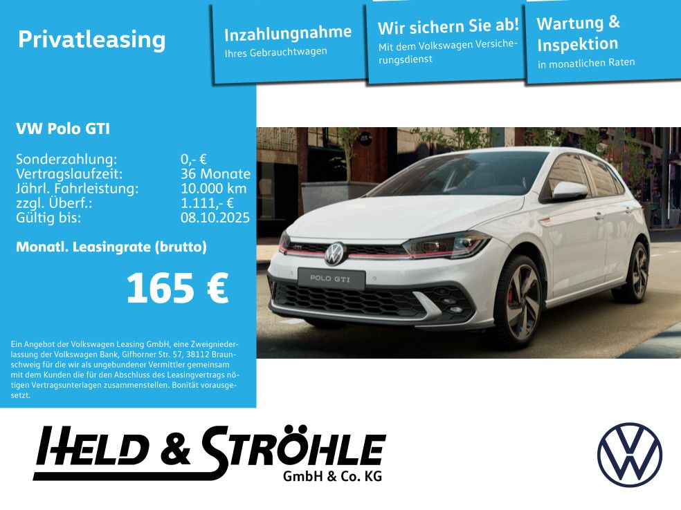 Volkswagen Polo GTI 2.0 TSI 207PS APP IQ.Light bis 08.10.25