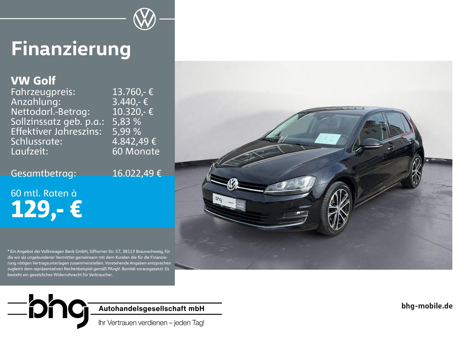 Volkswagen Golf VII Comfortline BMT 1,4 TSI 6-Gang