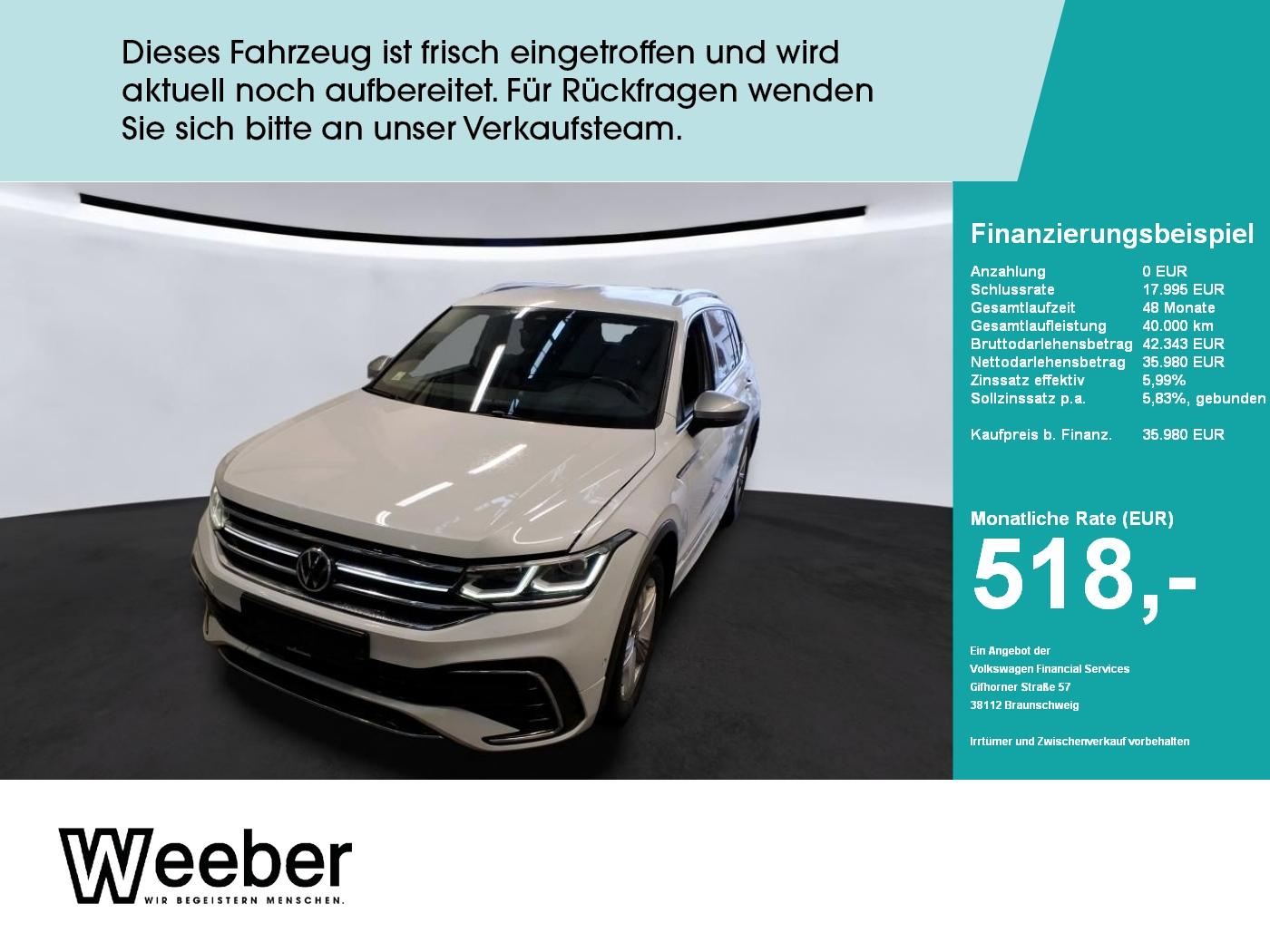Volkswagen Tiguan Allspace R-Line 4Motion *AHK*STHZ*MATRIX*