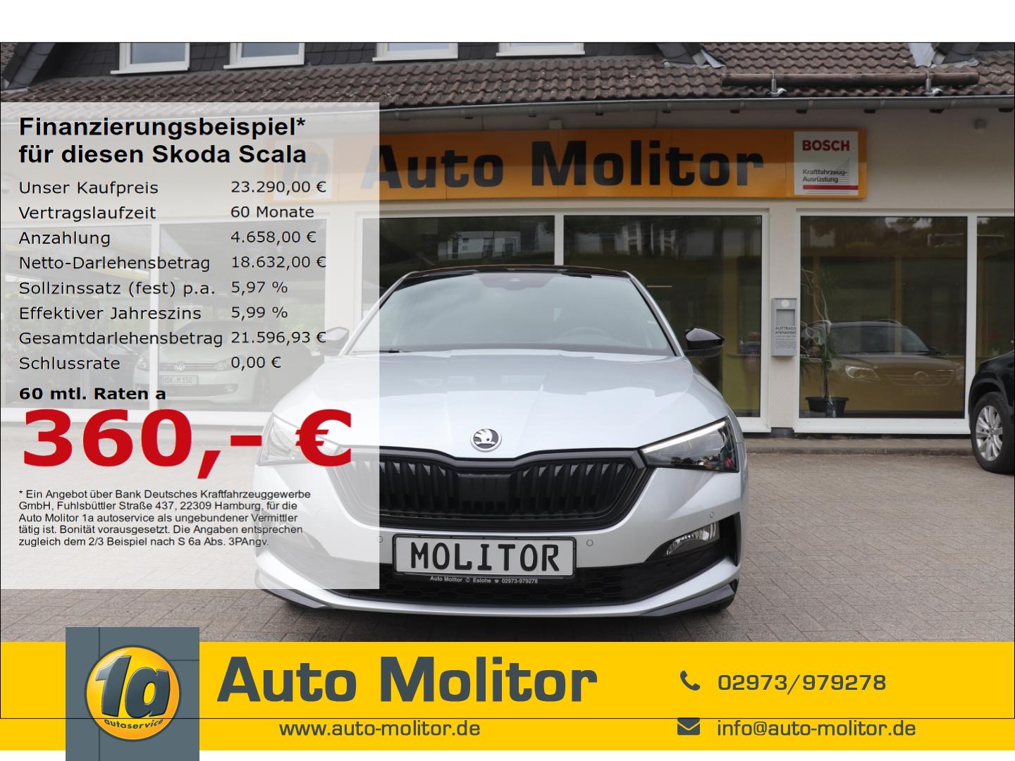 Skoda Scala Monte Carlo 1.0 TSI EU6d El. Panodach LED 