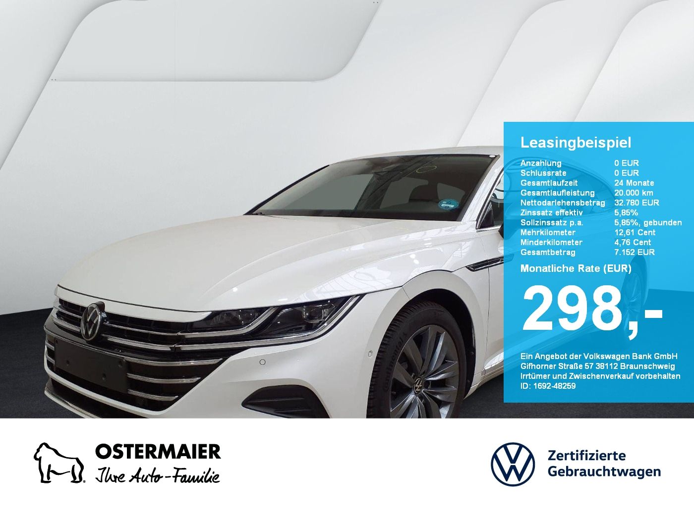 Volkswagen Arteon Shootingbrake ELEGANCE 2.0TSI 190PS DSG A