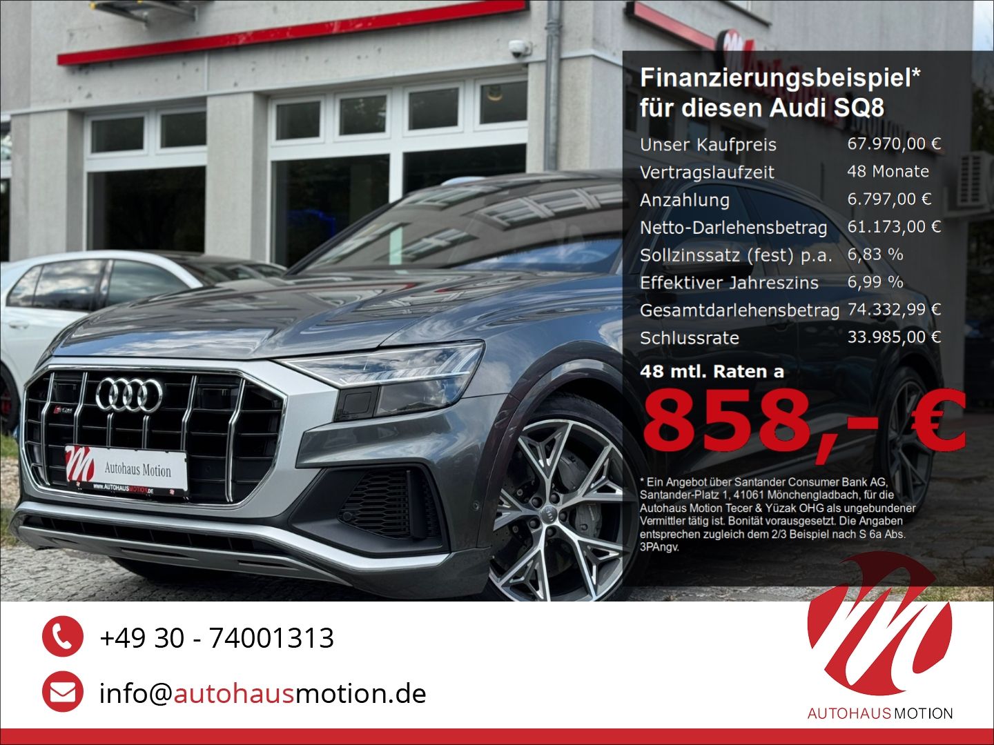 AUDI SQ8 4.0 TDI quattro Matrix Raute Massage Night V