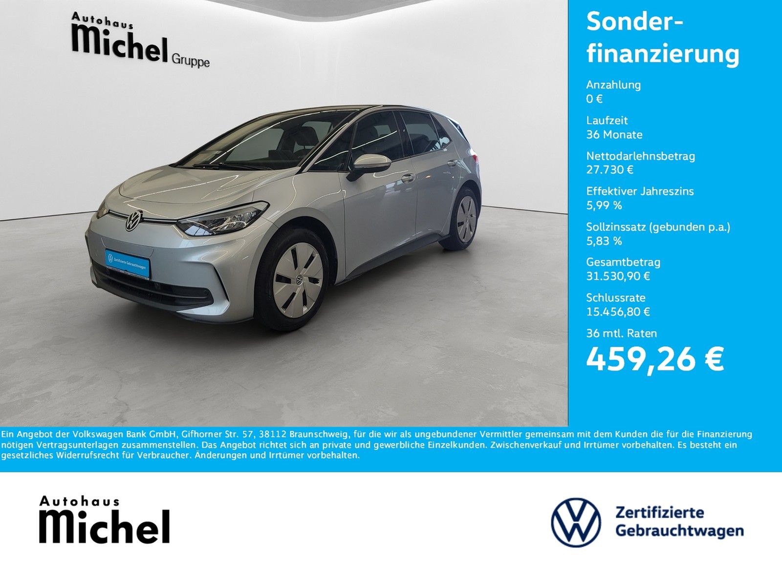 Volkswagen ID.3 Pro 150kW/58kWh Wärmepumpe ACC LED Navi imagem 2