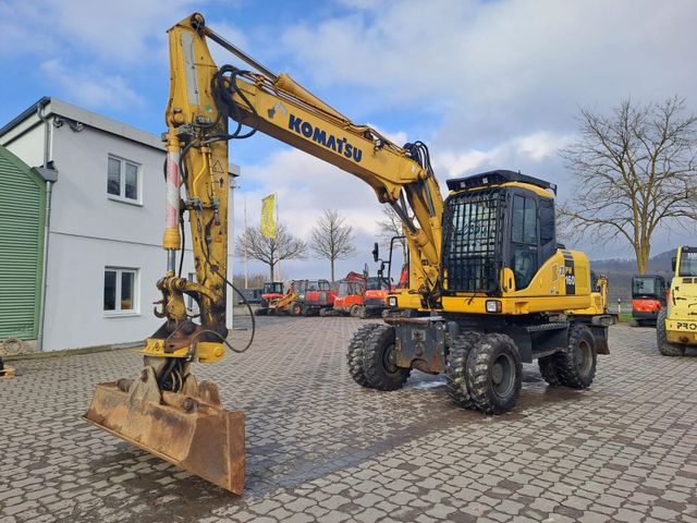 Komatsu PW 160-7, Bj 07, 7050 BH, hydr. VA, MS10, GLV