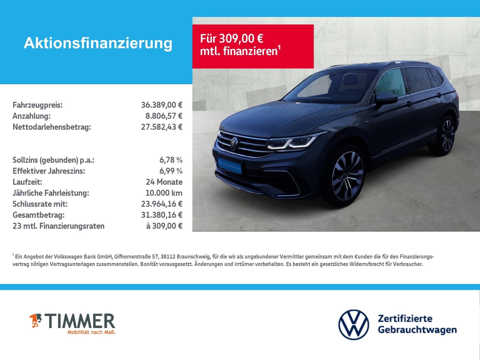 Volkswagen Tiguan Allspace 2.0 TDI DSG 4M R-LINE 7-SITZE +A