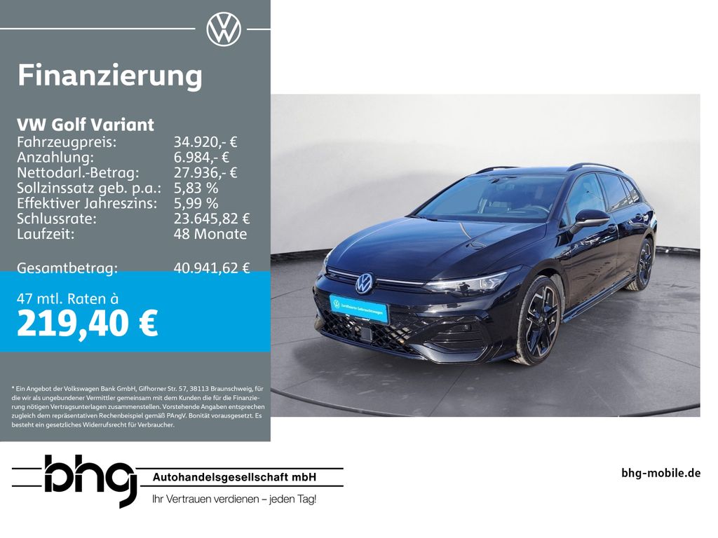 Golf Variant 2.0 TDI DSG R-Line AHK Navi HUD h/k
