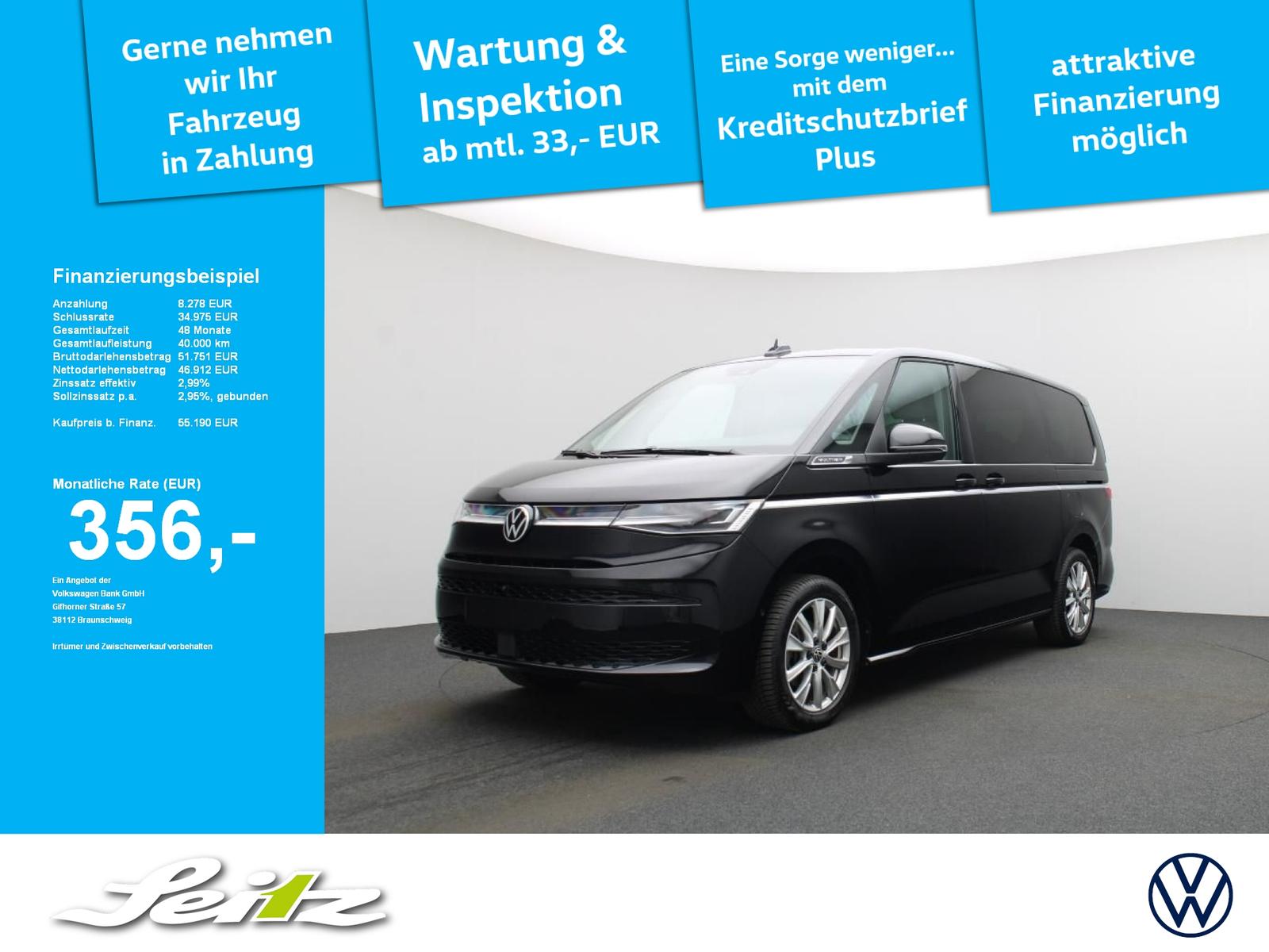 Volkswagen T7 Multivan 2.0 TDI LÜ Style *AHK*MATRIX*KAMERA*