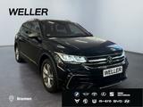 Volkswagen Tiguan Allspace 2.0 TSI 4M DSG R-Line *AHK*Leder - mit Benzin-Antrieb: Schwarz, Vollleder, Geländewagen