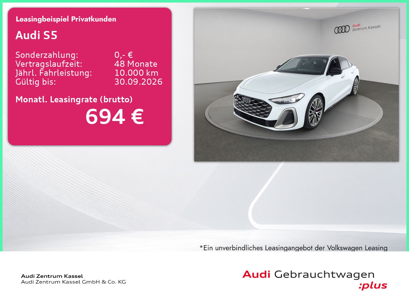 Audi S5 Lim. 3.0 TFSI qu. Matrix B&O Pano HuD 360°