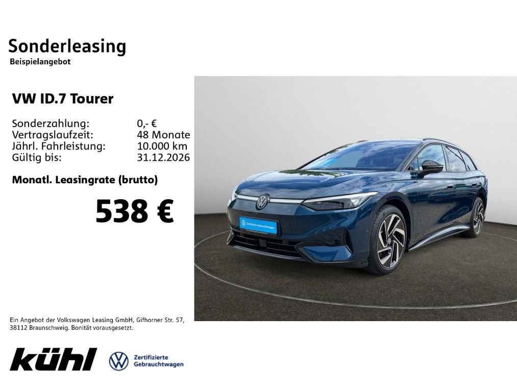 Volkswagen ID.7 Tourer 210 kW Pro AHK,Wärmepumpe,LM20,Black