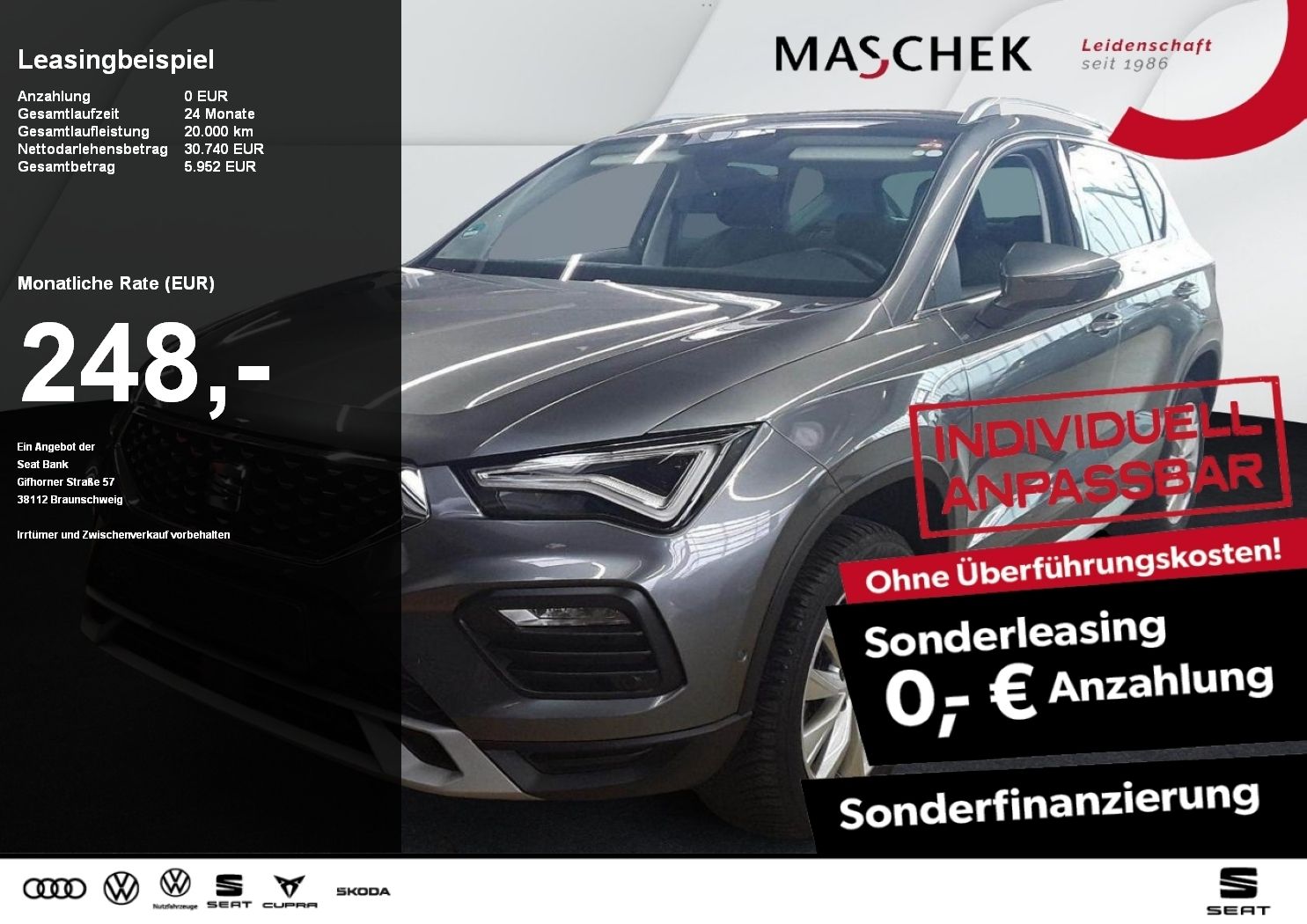 Seat Ateca X-Perience 1.5 TSI DSG AHK LED Navi RearVi