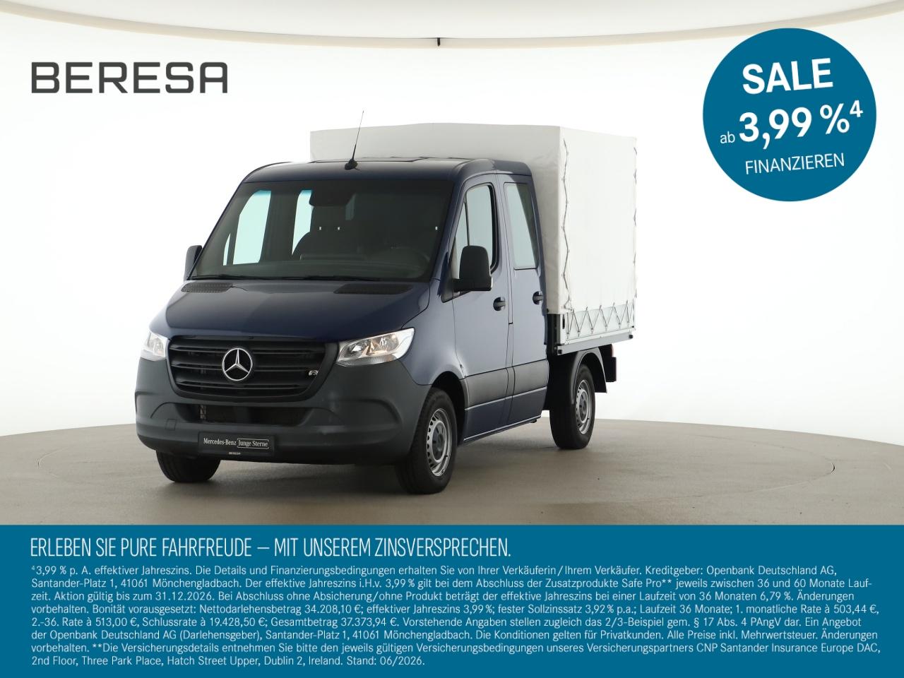 Mercedes-Benz Sprinter 215 CDI Pritsche DOKA MBUX *6 Sitze*