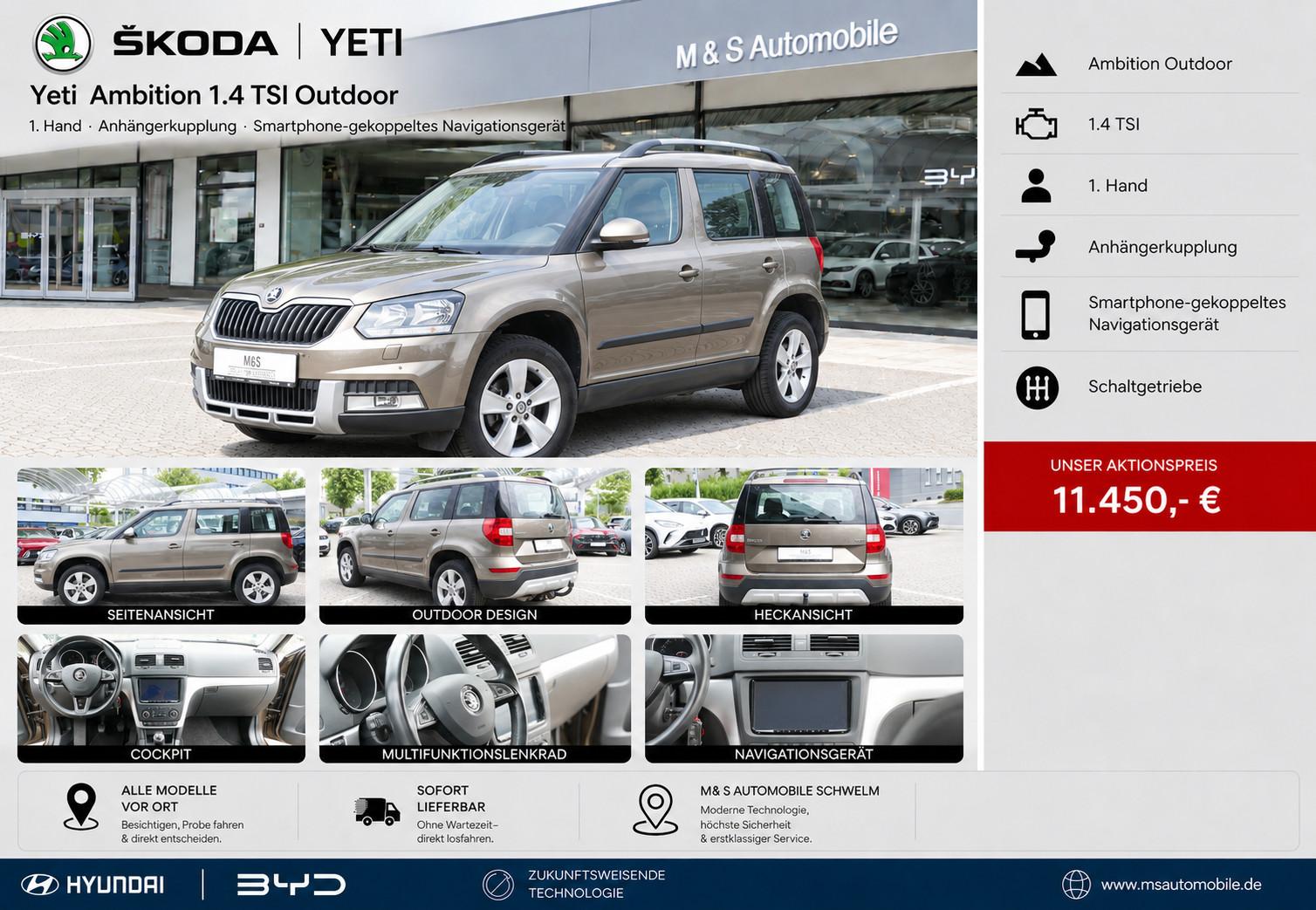 Skoda Yeti Ambition TSI Outdoor  *1.Hand-AHK*
