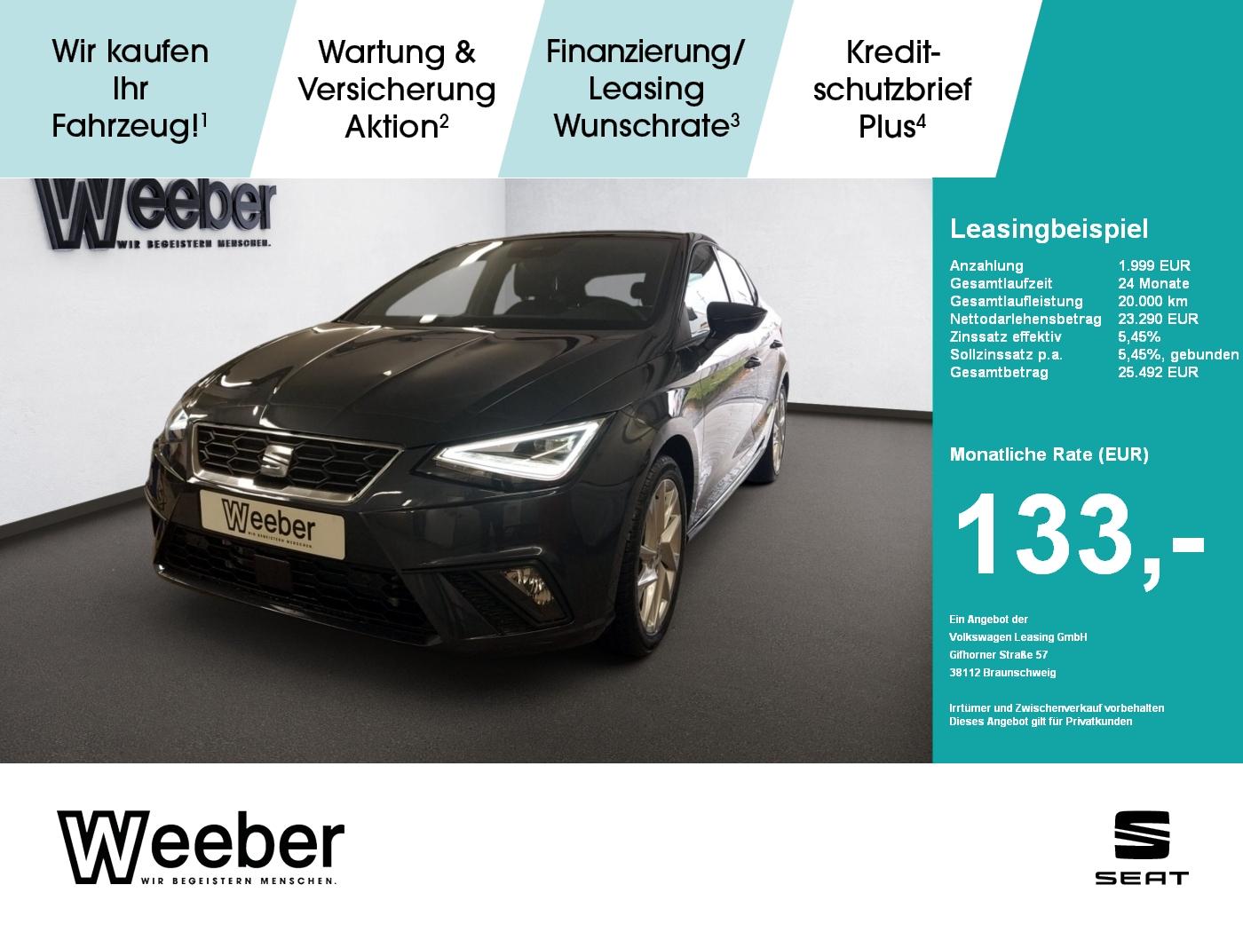 Seat Ibiza FR 1.0 TSI 85 Fahrassistenz-Paket M u. Win
