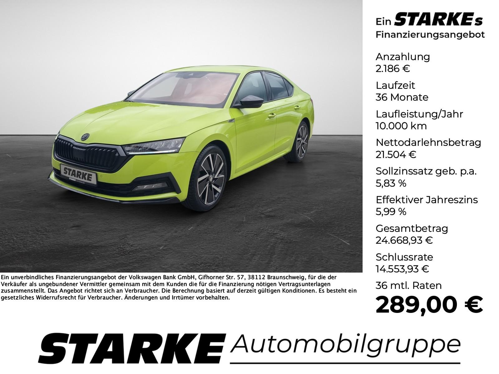 Skoda Octavia Lim. 1.5 TSI Sportline  LED PDC LM Tempo