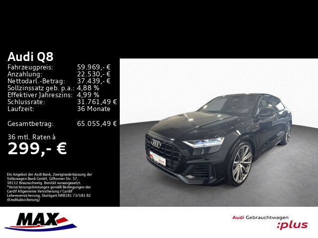 Q8 55 TFSI e QUATTRO S LINE LED+AHK+PANO+LUFT+VC