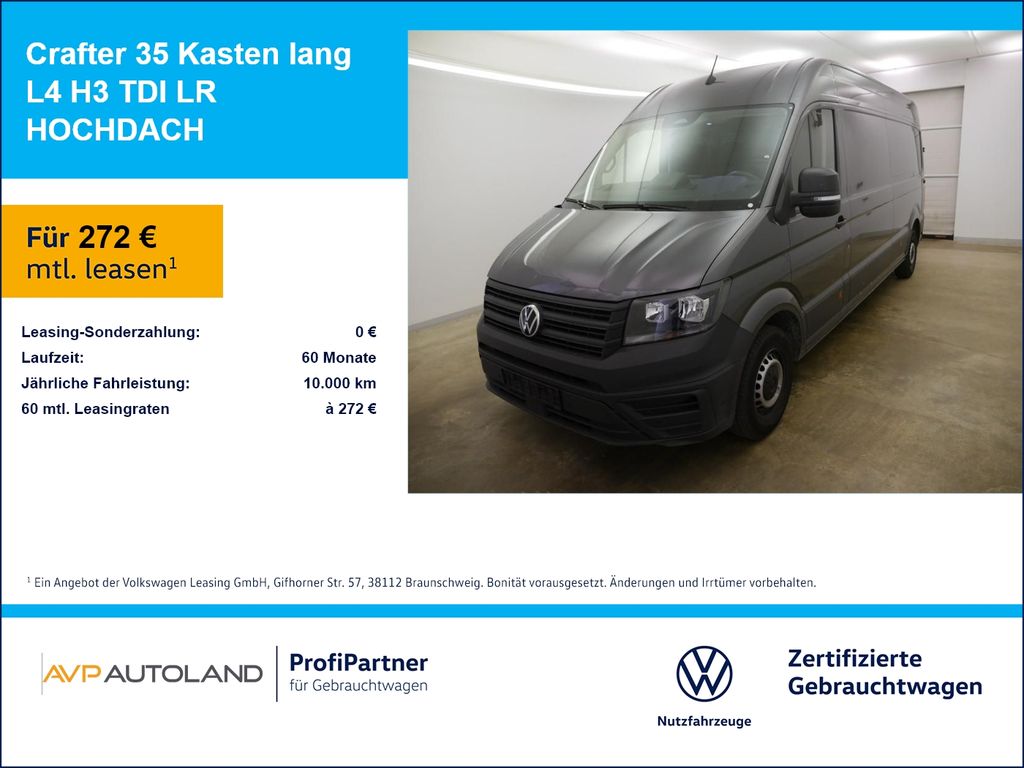 Volkswagen Crafter 35 Kasten lang L4 H3 TDI LR HOCHDACH