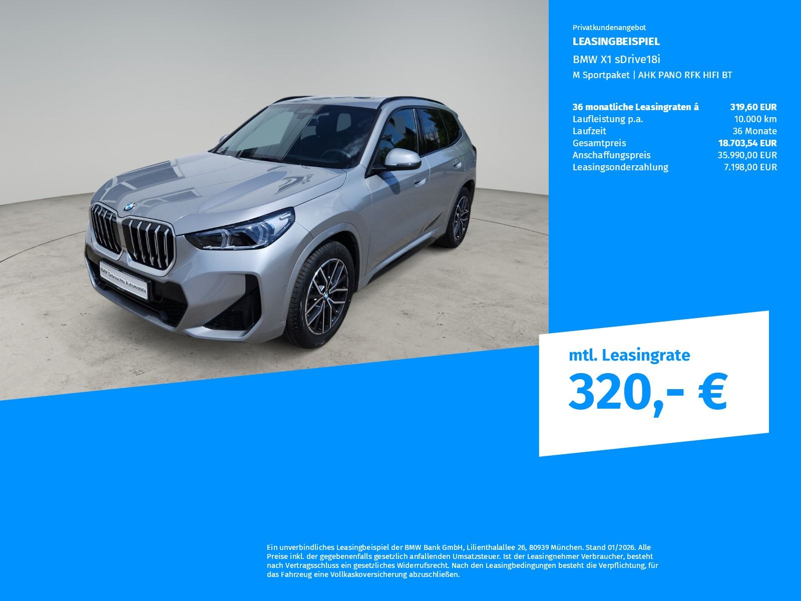 BMW X1 sDrive18i M Sportpaket AHK PANO RFK HIFI BT foto 2