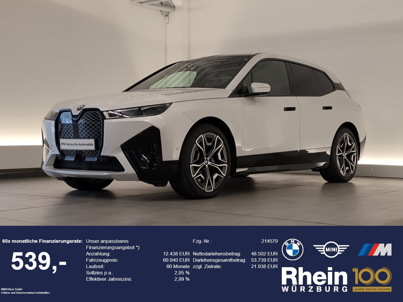 BMW iX xDrive50 Sportpaket 360 3xKlima 4xSHZ ACC AHK
