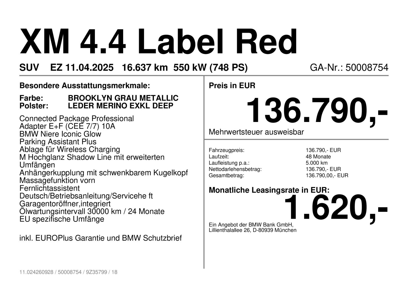 BMW XM 4.4 Label Red 2,49% foto 3
