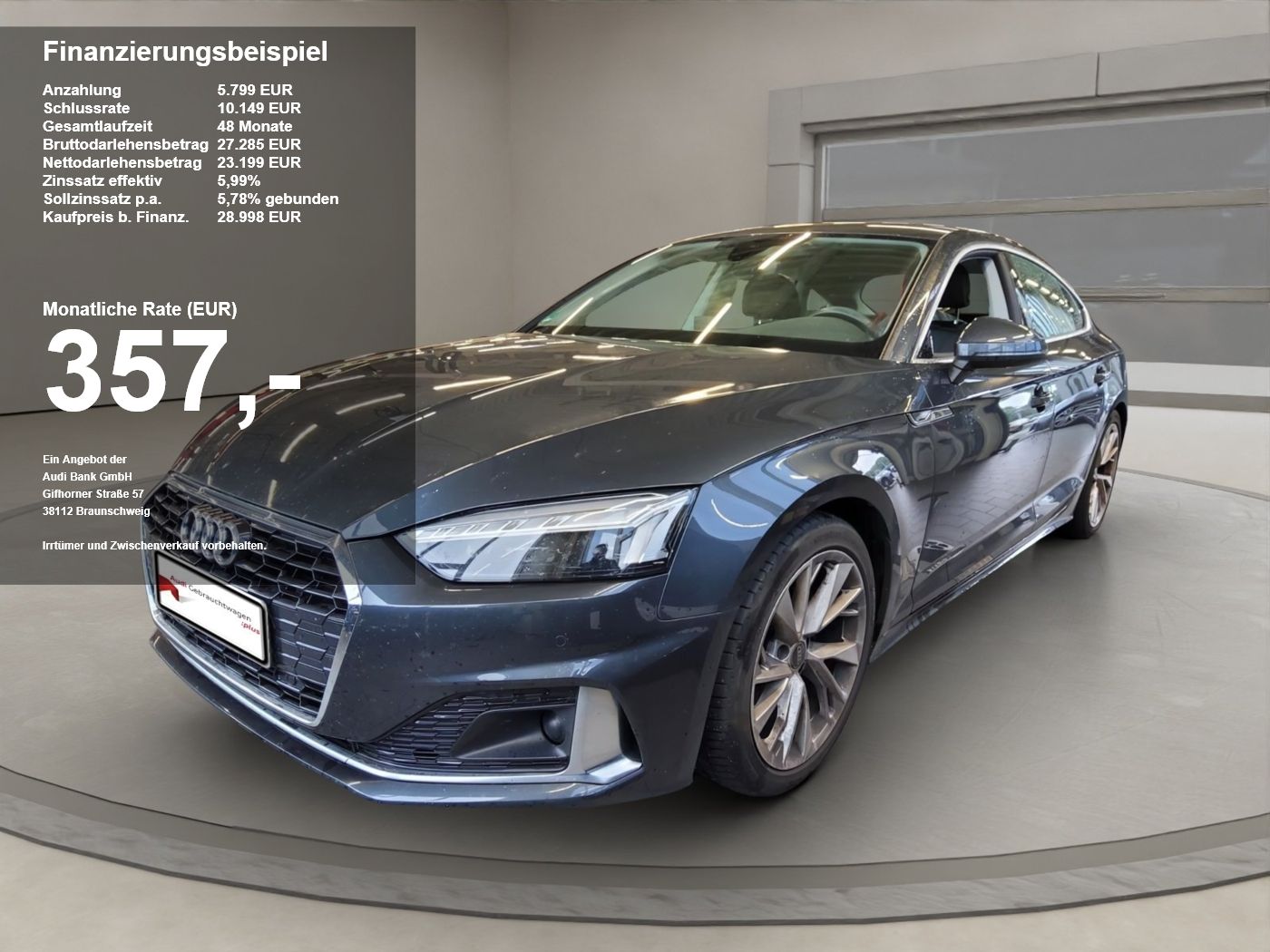 Audi A5 Sportback 35 2.0 TFSI MHEV advanced ACC AHK foto 1