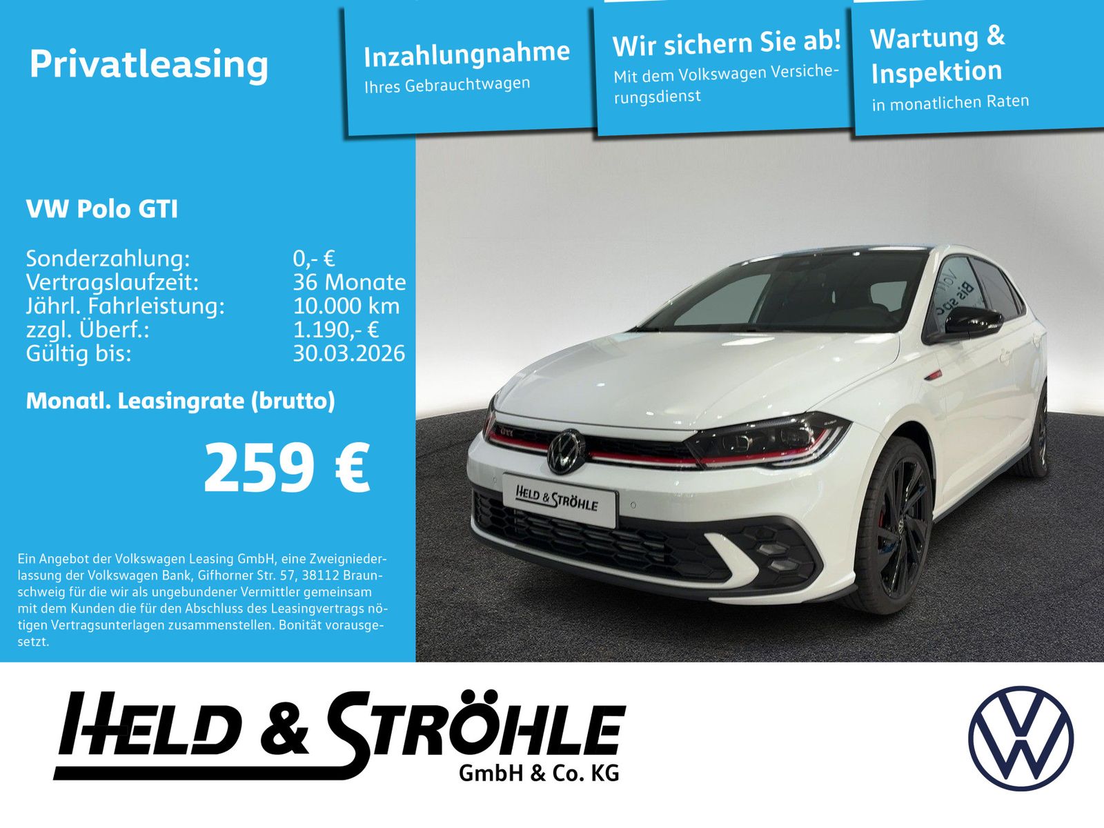 Volkswagen Polo GTI 2.0 TSI DSG WKR RFK BLK ACC