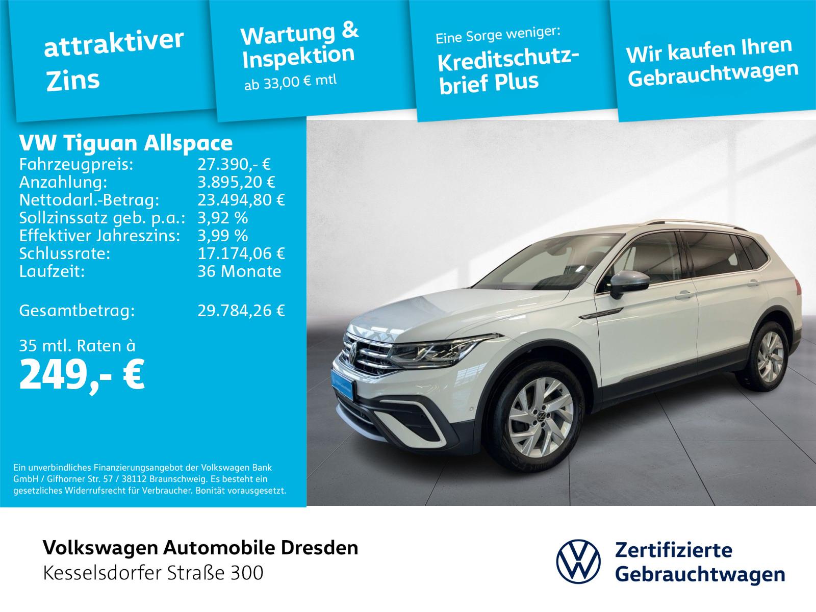 Volkswagen Tiguan Allspace 2.0 TDI Life AHZV Kamera LED Nav